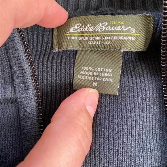 Eddie Bauer zip up sweater - Medium - Picture 3 of 5